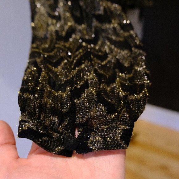 Evereve gold and black metallic blouse - Picture 3 of 5